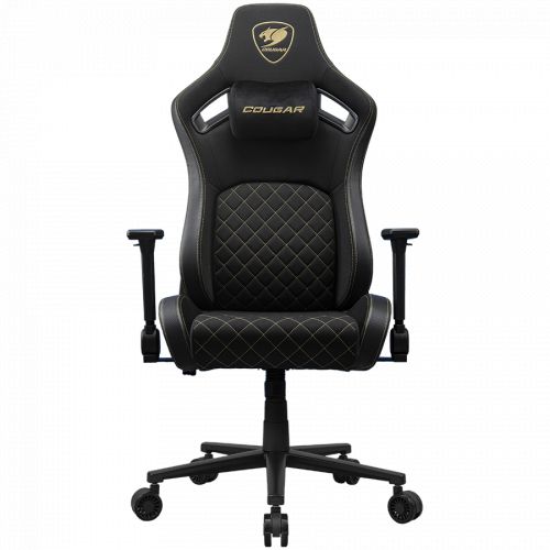 голяма снимка на COUGAR DEFENSOR Gold F Gaming chair Black Gold CGR-DFF-GLB