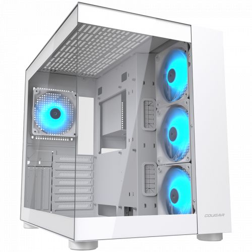 голяма снимка на COUGAR FV150 RGB White PC Case Mid tower White CGR-5KA1W-RGB