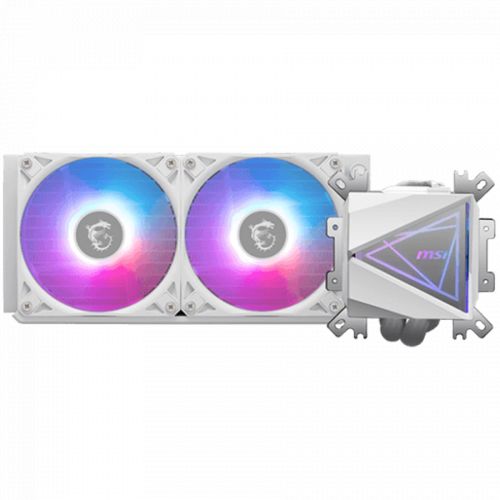голяма снимка на MSI MAG CORELIQUID I240 WHITE 2x120mm