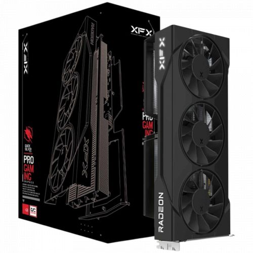 голяма снимка на XFX AMD Radeon Swift RX9060XT OC Triple Fan 16GB GDDR6