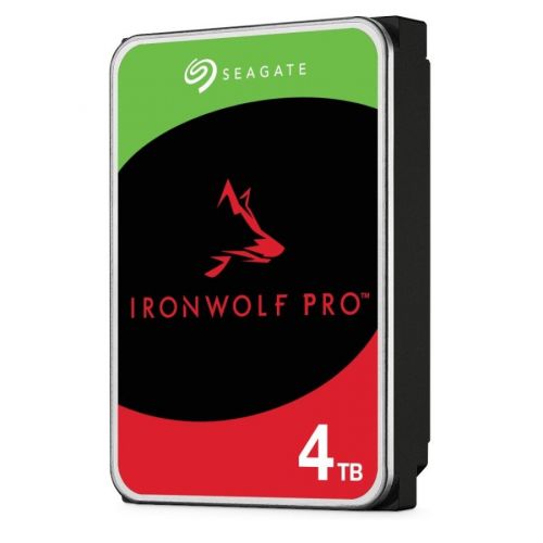 голяма снимка на SEAGATE HDD Ironwolf pro NAS 3.5 4TB SATA rmp 7200 ST4000NT001