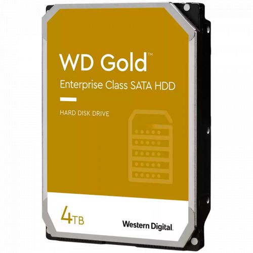 голяма снимка на HDD Server WD Gold 4TB CMR 3.5 256MB 7200 RPM SATA 512E WD4004FRYZ