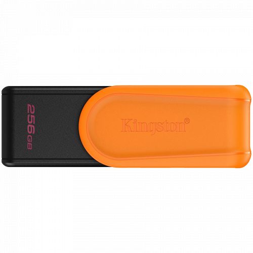 голяма снимка на Kingston 256GB Portable USB 3.2 Gen 1 DataTraveler Exodia S Black Orange DTXS/256GB