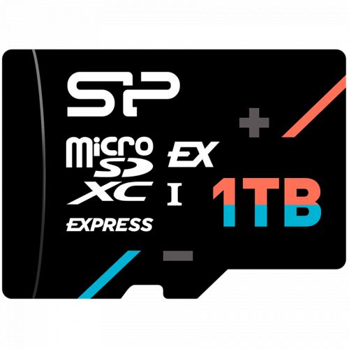 голяма снимка на SILICON POWER 1TB microSD EX1TBUHS-IPCIe Gen3x1U3V30A1 SP001TBSTEI31V10