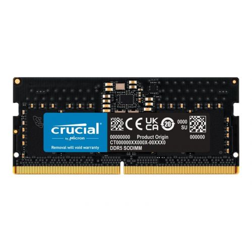 голяма снимка на Crucial RAM 8 GB DDR5 4800 SO-DIMM CL40 CT8G48C40S5