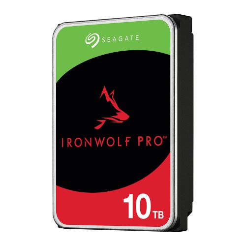 голяма снимка на SEAGATE HDD Ironwolf pro NAS 3.5in 10TB SATA 7200 ST10000NT001