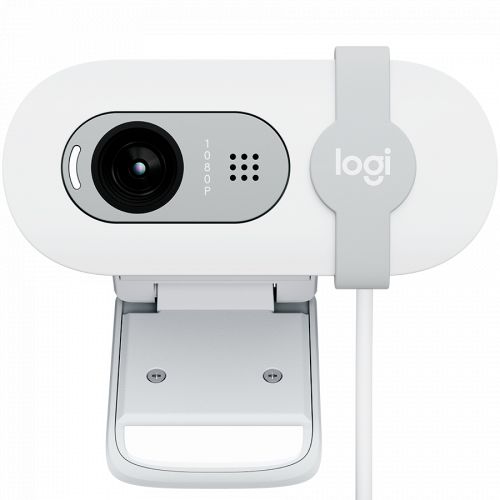 голяма снимка на LOGITECH Brio 100 Full HD Webcam OFF-WHITE USB-C 960-001617