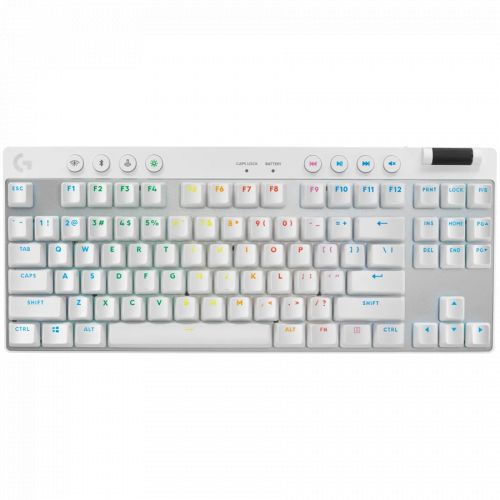 голяма снимка на Logitech G PRO X TKL LIGHTSPEED WHITE US INTL 2.4GHZ BT 920-012148