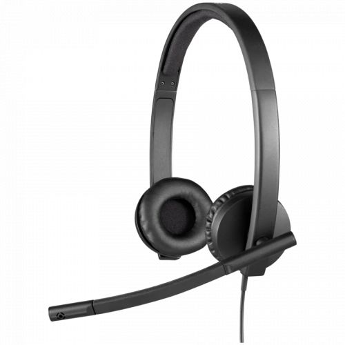 голяма снимка на LOGITECH HEADSET H570e Teams version)headset BLACK USB 981-001430