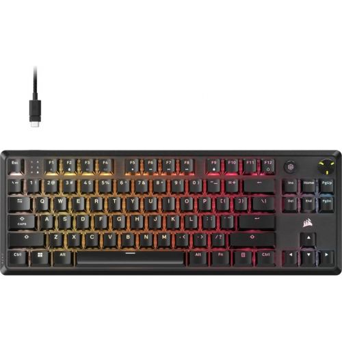 голяма снимка на Corsair K70 CORE TKL Gaming Keyboard MLX RED Black CH-911911E-NA