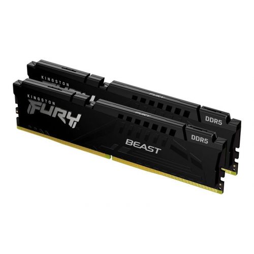 голяма снимка на Kingston RAM FURY Beast 2x32 GB DDR5 6000 DIMM CL30 KF560C30BBEK2-64