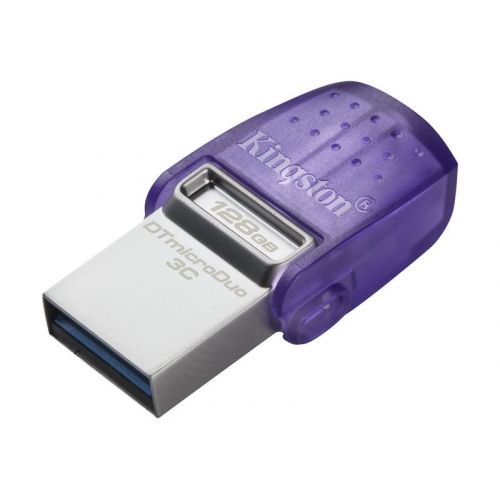 голяма снимка на Kingston DataTraveler USB 3.2 Gen 1 128 GB  Blue DTDUO3CG3/128GB