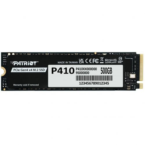 голяма снимка на Patriot P410 SSD 500 GB PCIe 4.0 x4 NVMe P410P500GM28H 