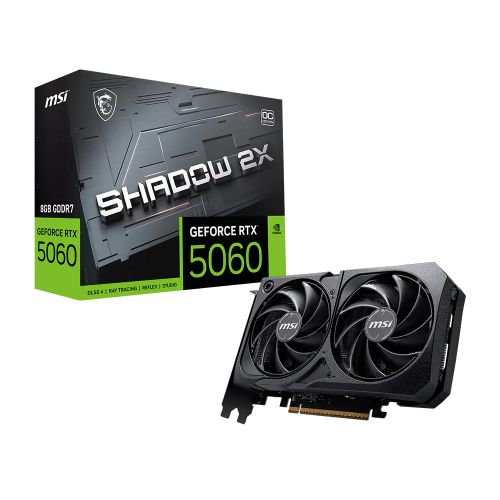 голяма снимка на MSI RTX5060 8G SHADOW 2X OCMAX