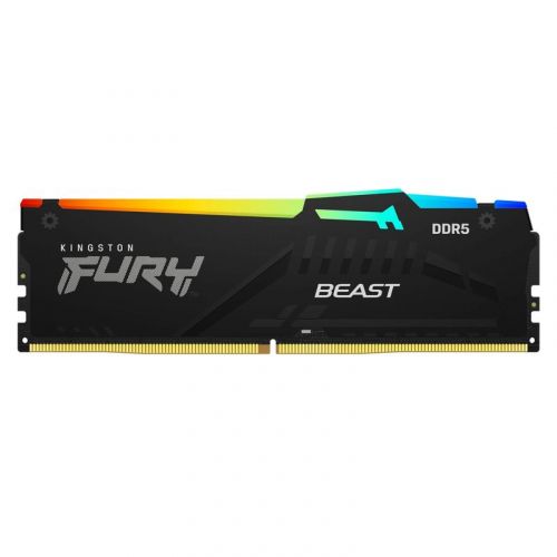 голяма снимка на Kingston RAM FURY Beast RGB 32 GB DDR5 5600 UDIMM CL36
