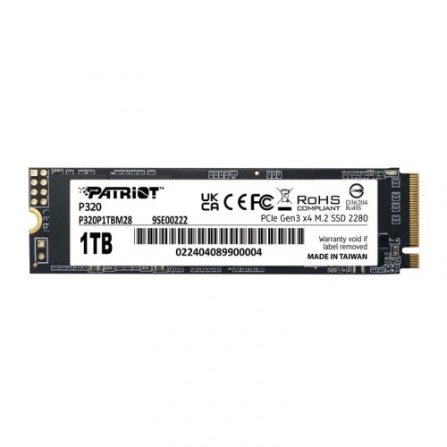 голяма снимка на Patriot Memory P320 1 TB M.2 PCI Express 3.0 NVMe