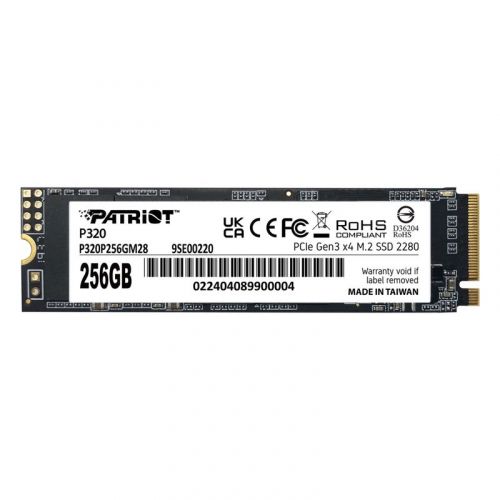 голяма снимка на Patriot Memory P320 256 GB M.2 PCI Express 3.0 NVMe