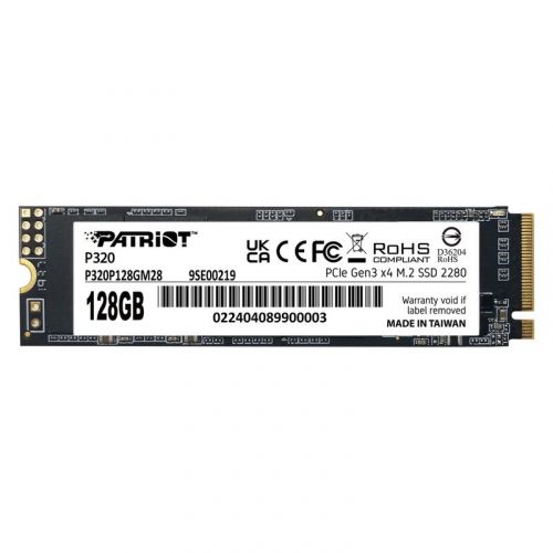 голяма снимка на Patriot Memory P320 128 GB M.2 PCI Express 3.0 NVMe