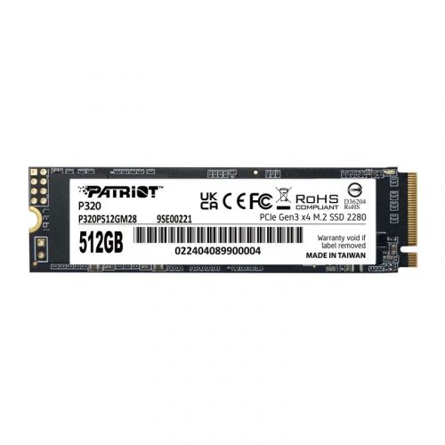 голяма снимка на Patriot Memory P320 512 GB M.2 PCI Express 3.0 NVMe