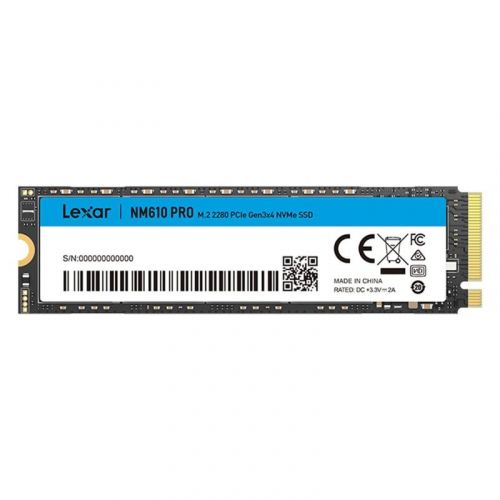 голяма снимка на Lexar SSD NM610 PRO 500 GB M.2 2280 PCIe 3.0 x4 NVMe