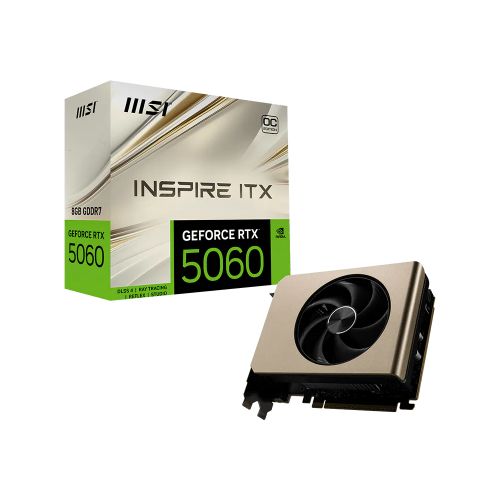 голяма снимка на MSI RTX5060 8G INSPIRE ITX OC