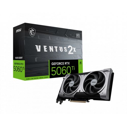 голяма снимка на MSI RTX5060TI 16 VENTU 2X OC +