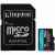 KINGSTON 256GB microSDXC Canvas Go Plus Gen4 200MB s A2 U3 V30 Card + Adapter SDCG4/256GB