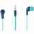 CANYON Stereo Earphones with inline microphone Green+Blue CNS-CEPM02GBL