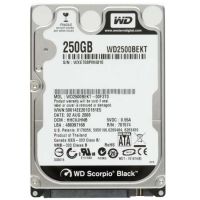 WD 250GB SATAII Scorpio Black 7200rpm 16MB cache