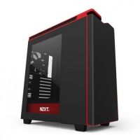 NZXT H442W-M1 Black/Red Mid Tower Window