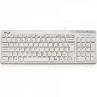 Keyboard DELUX DLKOM01 USB Multimedia White