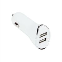 VCom Charger Car 2xUSB 10.5W White VCOM-M077-W