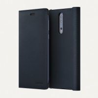 NOKIA 8 LEATHR FLIP BLU CP-801