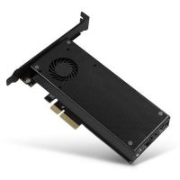 AXAGON PCEM2-DC PCI-E 3.0 4x DUAL M.2 SSD NVMe SATA dual voltage up to 110mm SSD