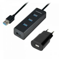 AXAGON HUE-S2BP 4x USB3.0 Charging Hub 1.2m Incl. AC Adapter