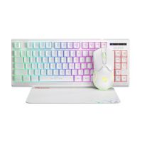 Marvo Gaming COMBO CM310 3-in-1 White Keyboard Mouse Mousepad
