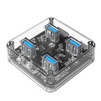Orico USB3.0 HUB 4 port transparent 1m cable MH4U-U3-03-CR