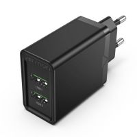 Vention Fast Charger 2 x QC3.0 18W Black FBAB0