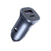 Ugreen Fast Charger Car Type-C + USB QC3.0 Power Distribution 30W CD130 40858