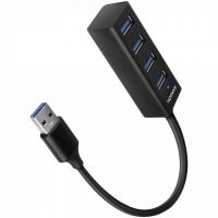 AXAGON HUE-M1AL 4x USB 3.2 Gen 1 MINI hub metal 1.2m USB-A cable HUE-M1AL