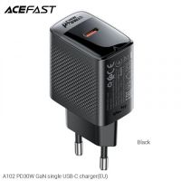 Acefast Charger Wall GaN PD30W A102 USB-C x 1 Black