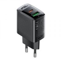 Acefast Charger Wall GaN PD 30W A98 USB-C x 1 USB-A x 1 Black