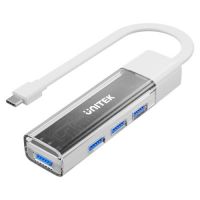 Unitek USB-C USB-A 3.0 HUB 4 port Bi-Directional Detachable Cable White H1319AWH01