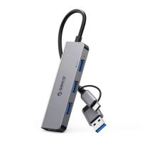 Orico HUB USB-C USB-A 4 port USB3.0 x 1 USB2.0 x 3 Aluminium YSA5-U3-GY
