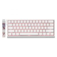 Madlions Professional Gaming Mechanical Keyboard MAD 60 HE Flagship 8K Magnetic Amber Pro Switches White
