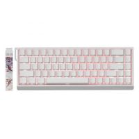 Madlions Professional Gaming Mechanical Keyboard MAD 68 HE RGB 1K Magnetic Amber Pro Switches White