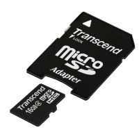 Transcend 16GB microSDHC Class 4 with adapter TS16GUSDHC4