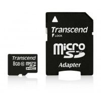 Transcend 8GB MicroSDHC CARD Class10 adapter TS8GUSDHC10