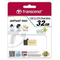 Transcend 32GB JetFlash 380 On-The-Go Gold TS32GJF380G