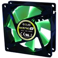 GELID WING 8 PL Green 80x80x25 2000RPM Green LED FN-FW08-20-A